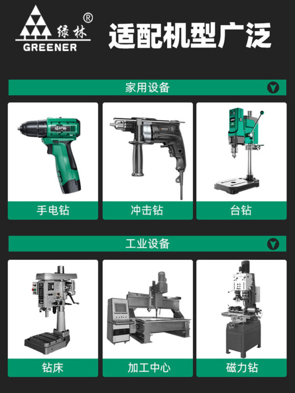 绿林麻花钻头套装不锈钢合金钢铁高硬度含钴手电钻转打孔专用大全 - Image 5